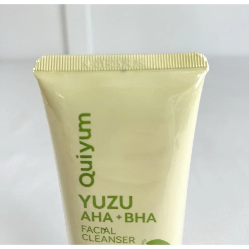 New Quiyum Yuzu AHA BHA Facial‎ Cleanser 100g 3.53oz Exfoliating Hydrating Wash